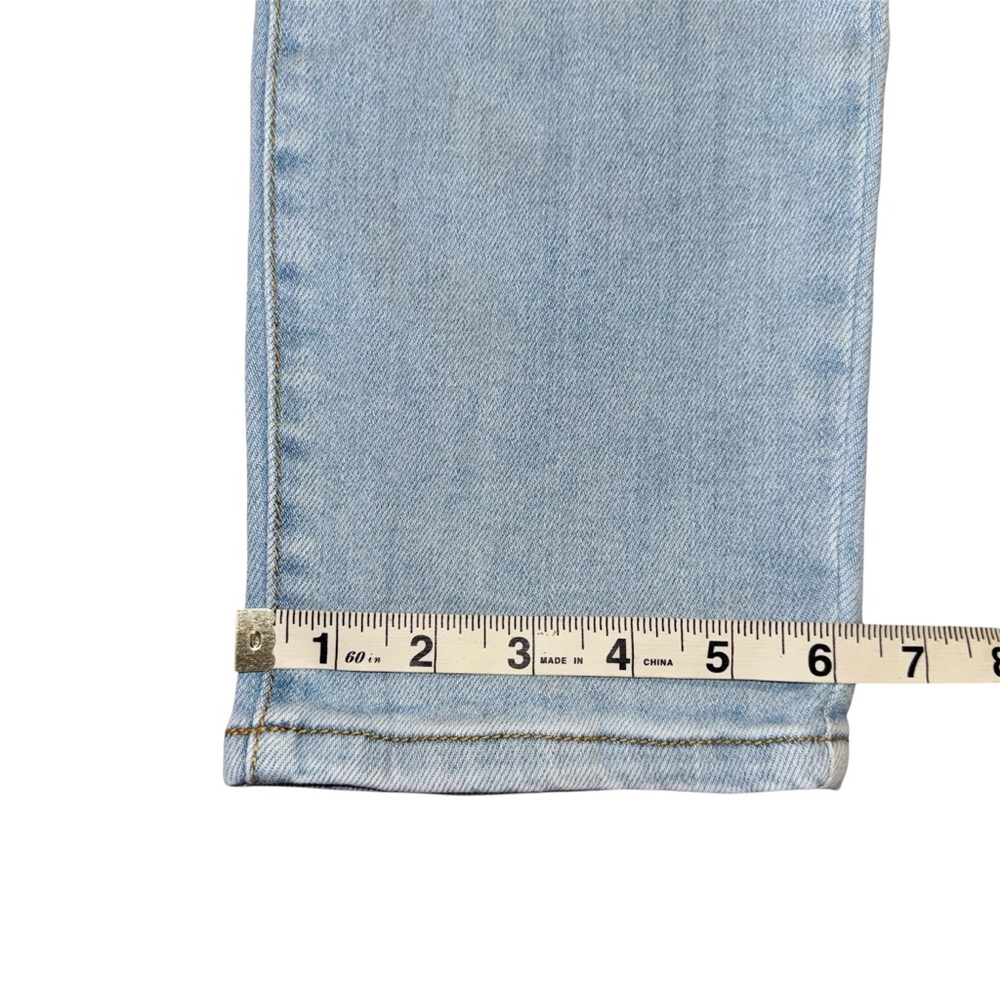 Forever 21 Light Wash Distressed Women’s Skinny Jeans Size 29 Button Fly Stretch - Picture 6 of 7